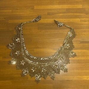 Gold Sequin Shoulder Shrug/Cape